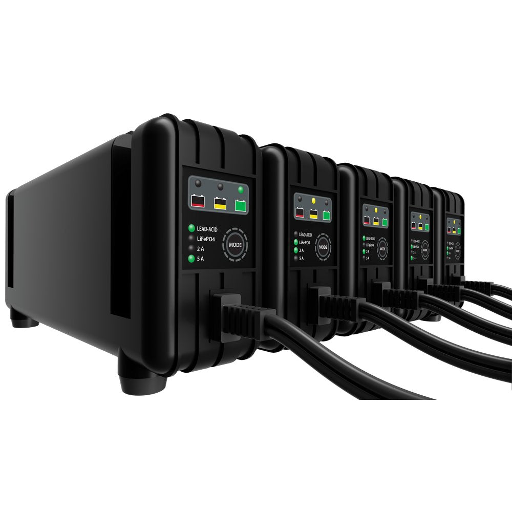 5 Bank Battery Charger 12v 2a/5a
