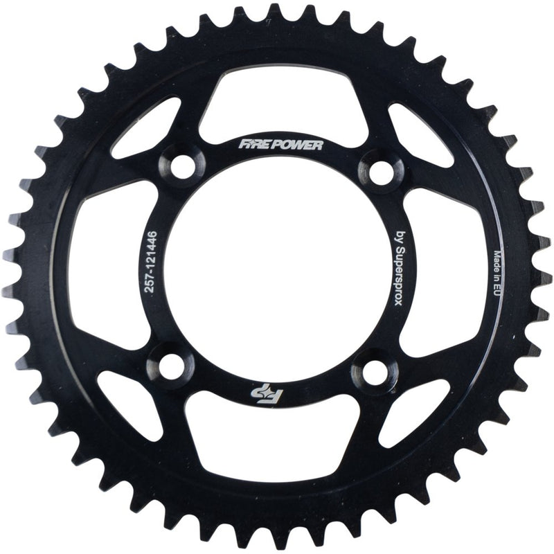 Fire Power Rear Sprocket Steel 46t Blk
