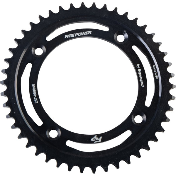 Fire Power Rear Sprocket Steel 46t Blk