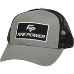 Fire Power Curved Bill Hat Grey/Black