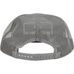Fire Power Flat Bill Patch Hat Grey