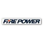 Fire Power Sticker White 100 Pks