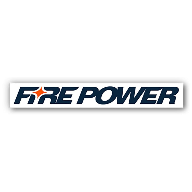 Fire Power Sticker White 100 Pks