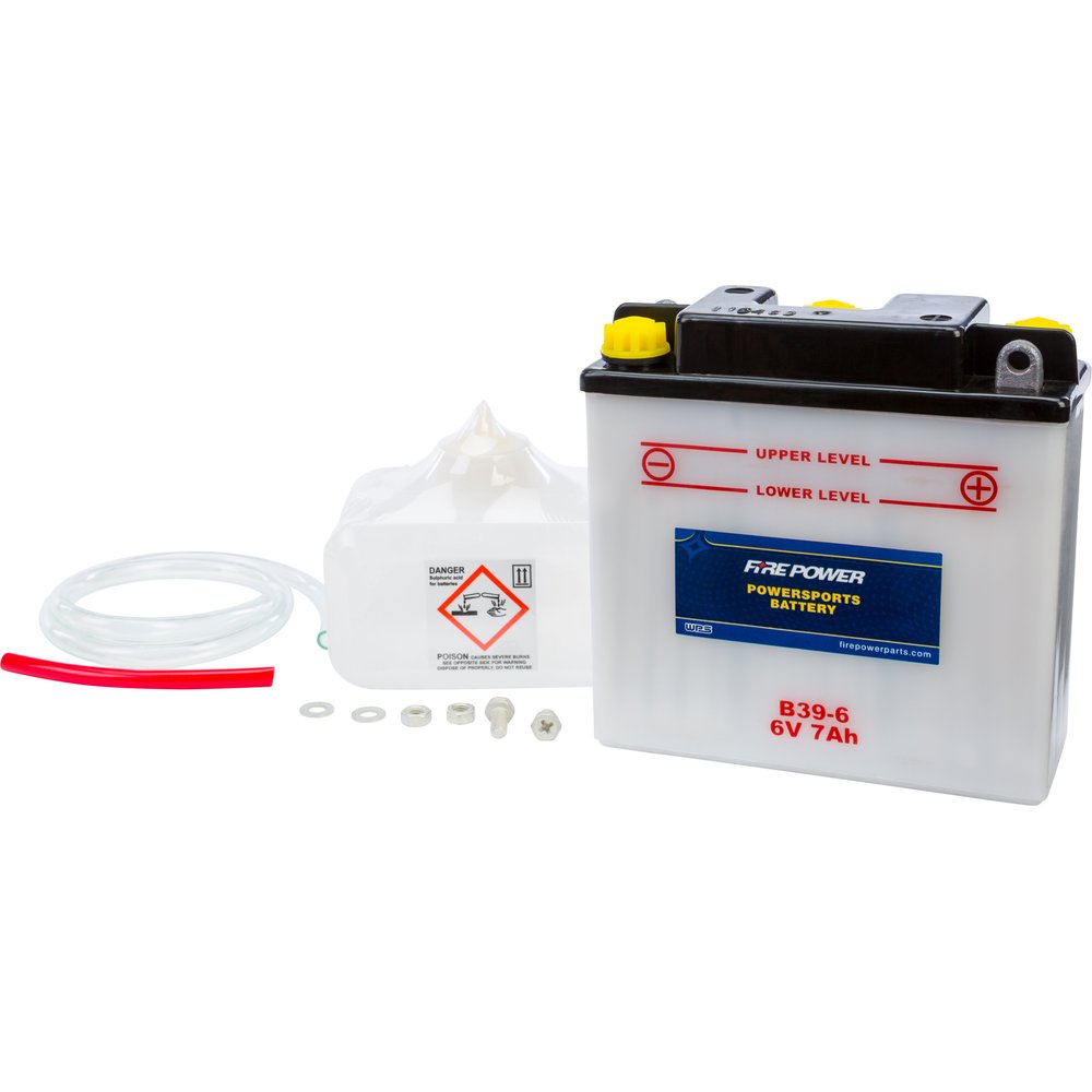 Battery W/Acid B39 6 6v