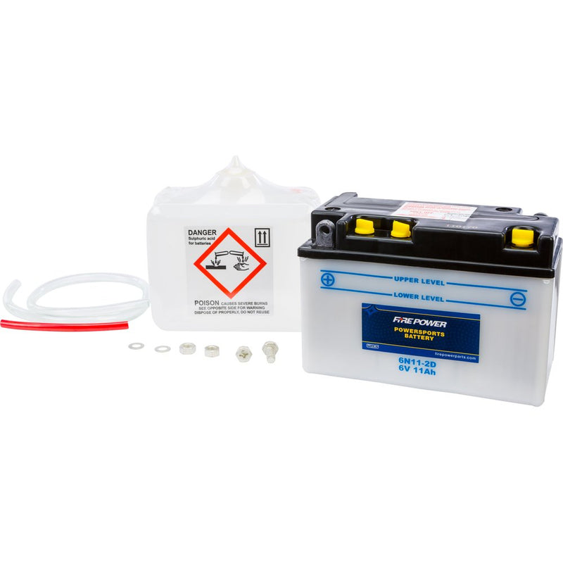 Fire Power Battery W/Acid 6n11 2d 6v