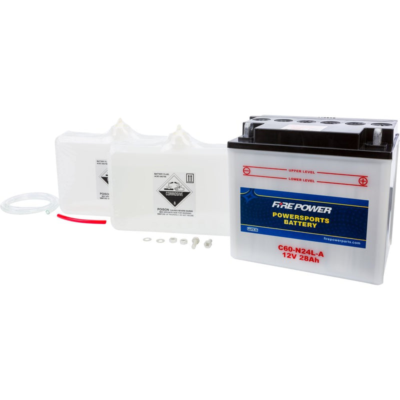 Fire Power Battery W/Acid C60 N24l A 12v Heavy Duty