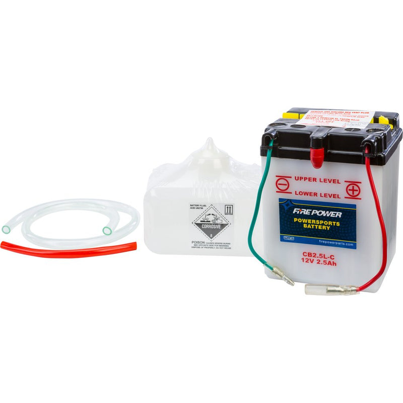 Fire Power Battery W/Acid Cb2.5l C 12v Heavy Duty