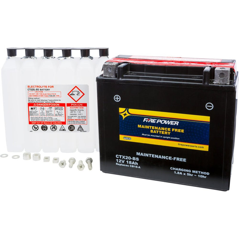 Fire Power Battery Ctx20 Bs Maintenance Free