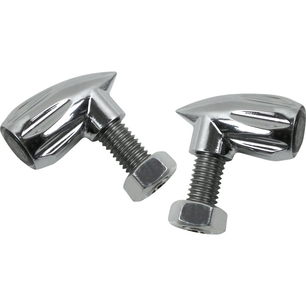 KODLIN USA 3-1 Bullet Rear Indicator Lights - Grooved - Chrome K68462