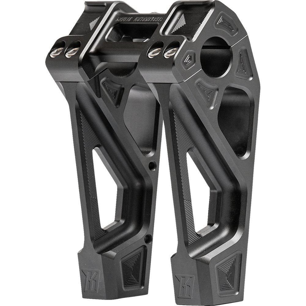 KODLIN USA Fastback Risers - Includes Clamp - 6" - Black K55129