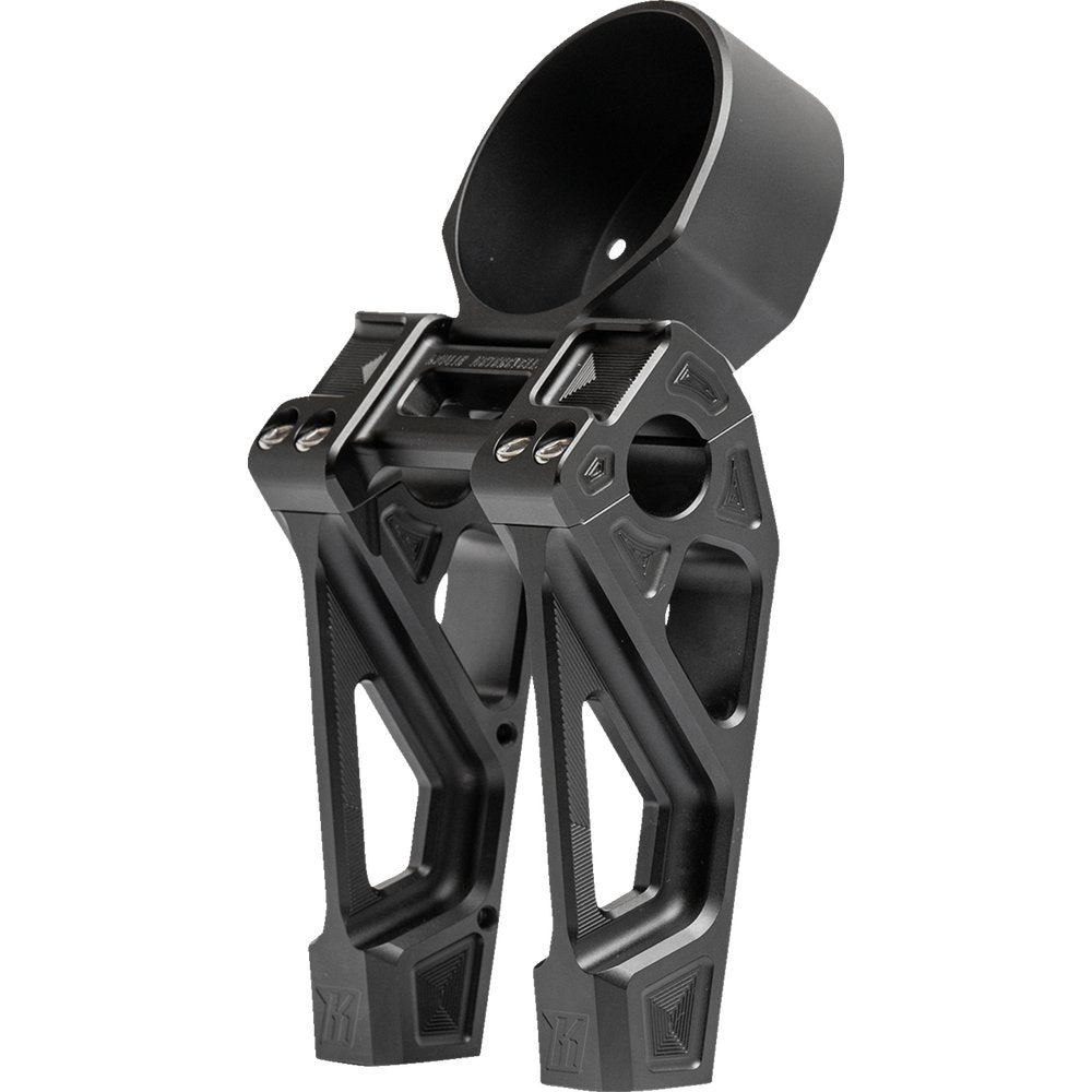 KODLIN USA Fastback Risers - Includes Clamp - 6" - Black K55129