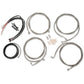 LA CHOPPERS Complete Stainless Braided Handlebar Cable/Brake Line Kit - 12"-14" Handlebars - '17-'20 Touring LA-8054KT2-13