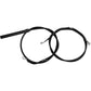 LA CHOPPERS Standard Black Vinyl Handlebar Cable/Brake Line Kit - Stock Ape Hangers - '21-'22 FLH LA-8062KT-08B