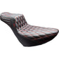 LE PERA Tailwhip Daddy Long Legs Seat - Black - Double Diamond - Red Stitch - FL/FX '18-'25 LYR-580DLDD-R01