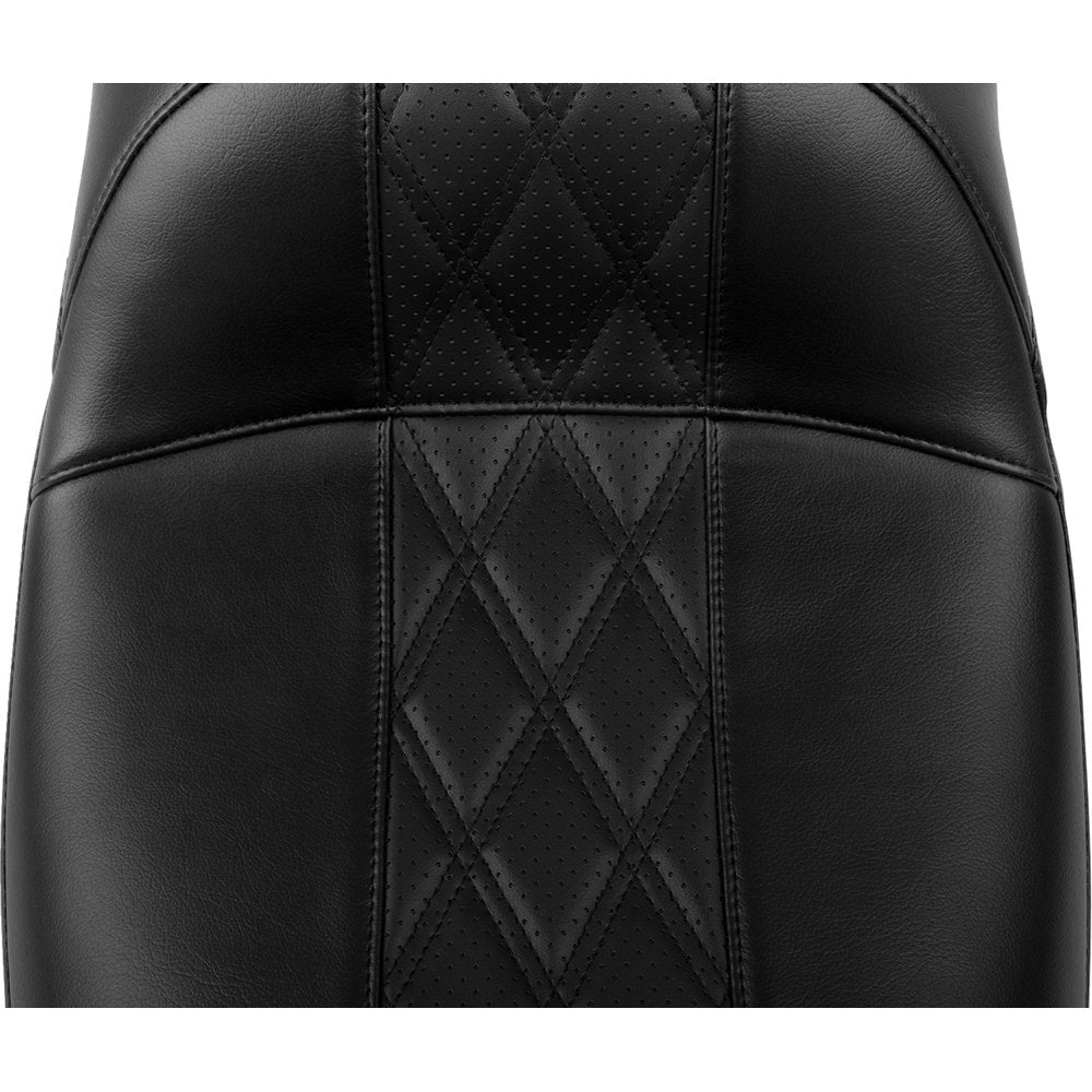 LE PERA Maverick Daddy Long Legs Seat - Without Backrest - Diamond Stitch - HR2 Inlay - FLH/FLT '23-'24 LV-957DLHR2