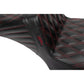 LE PERA Tailwhip Daddy Long Legs Seat - Red Double Diamond Stitch - FLH/FLT '23-'24 LV-587DLDD-R01