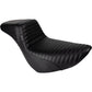 LE PERA Kickflip Daddy Long Legs Low Rider Seat - Pleated - Black - FL/FX '18-'24 LYR-590DLPT
