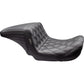 LE PERA Kickflip Up Front Seat - Double Diamond - Black - Dyna '06-'17 LKU-591DD