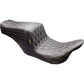 LE PERA Tailwhip Up Front Seat - Double Diamond w/ Chestnut Thread - FL '08-'24 LKU-587DD-CHET