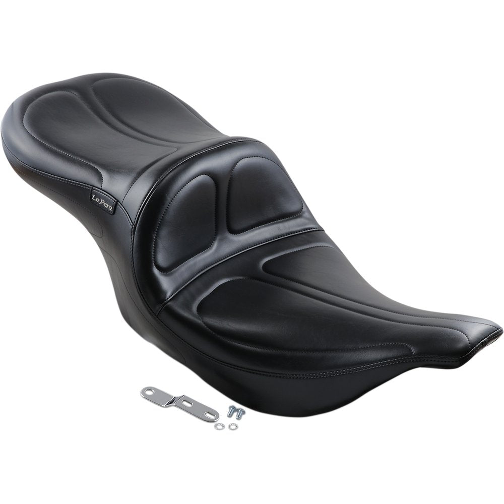 LE PERA Maverick Seat - without Backrest - Stitched - Black - FLH/FLT '02-'07 LH-957