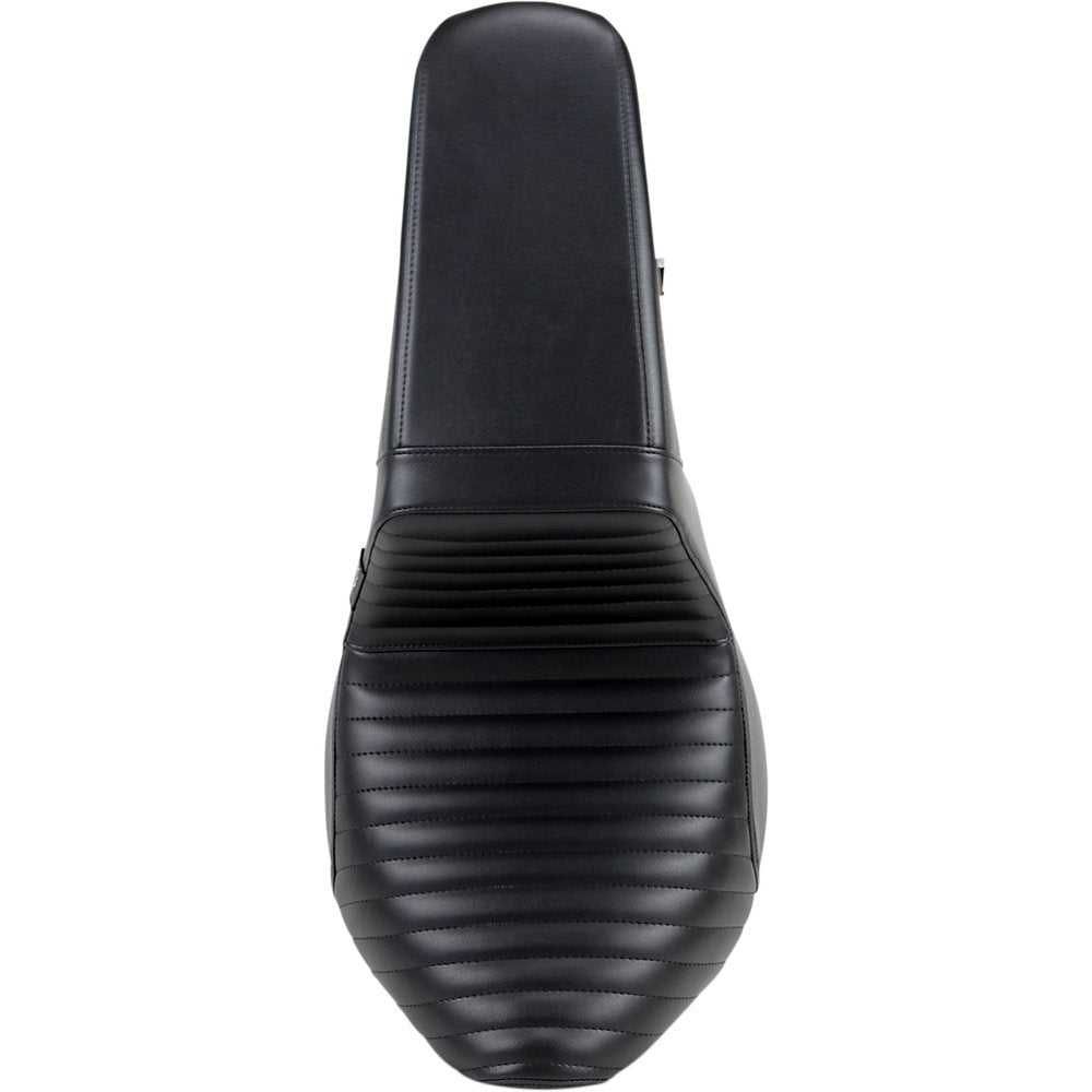 LE PERA Kickflip Seat - Pleated - Black - Softail '18-'23 LYF-590PT