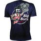LETHAL THREAT Down-N-Out Big Bore T-Shirt - Navy - Medium DT10048M