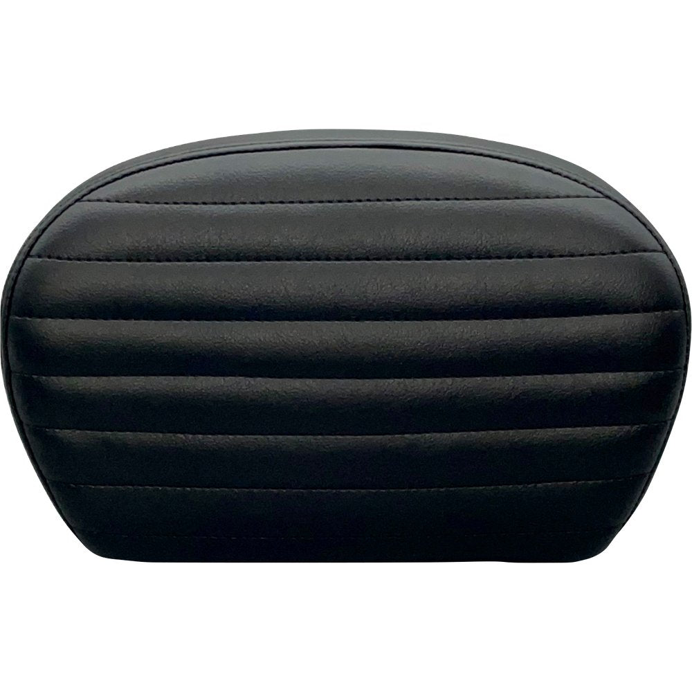 LE PERA Sissy Bar Pad - Large - Pleated - Dull Black L-SBP01PT-DULL