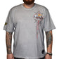 LETHAL THREAT Vintage Velocity No Regrets Motor Works T-Shirt - Gray - 3XL VV40180XXXL