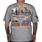 LETHAL THREAT Vintage Velocity No Regrets Motor Works T-Shirt - Gray - 3XL VV40180XXXL