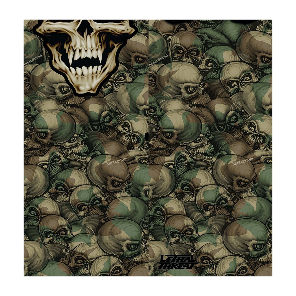 LETHAL THREAT Neck Scarf - Camo Skull NS90802
