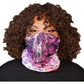 LETHAL THREAT Watercolor Skull Face Neck Scarf NS90825