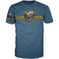 LETHAL THREAT Killing Time T-Shirt - Blue - 4XL VV40175-4XL