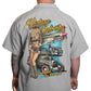 LETHAL THREAT Flying Tiger Pinup Shop Shirt - Gray - 3XL DG60158XXXL