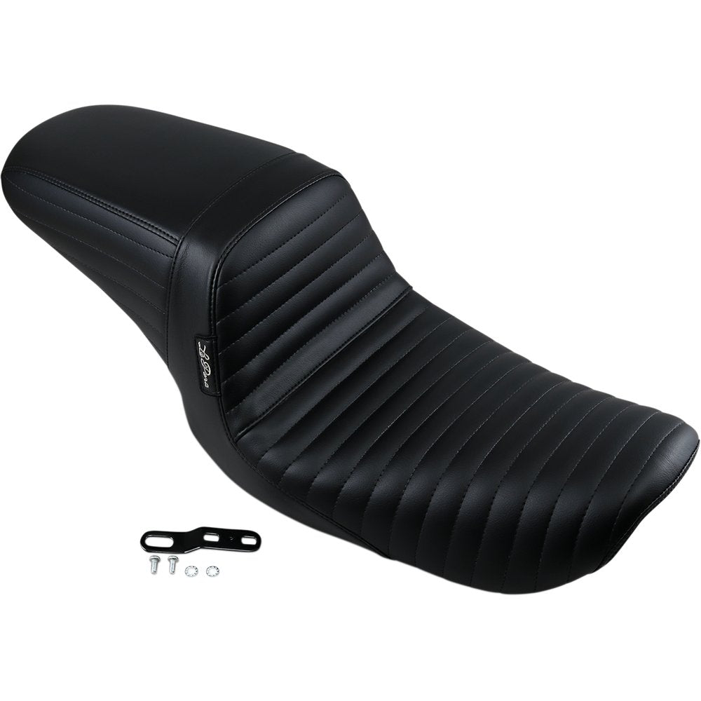 LE PERA Kickflip Seat - Pleated - Black - FXD '96-'03 LN-591PT