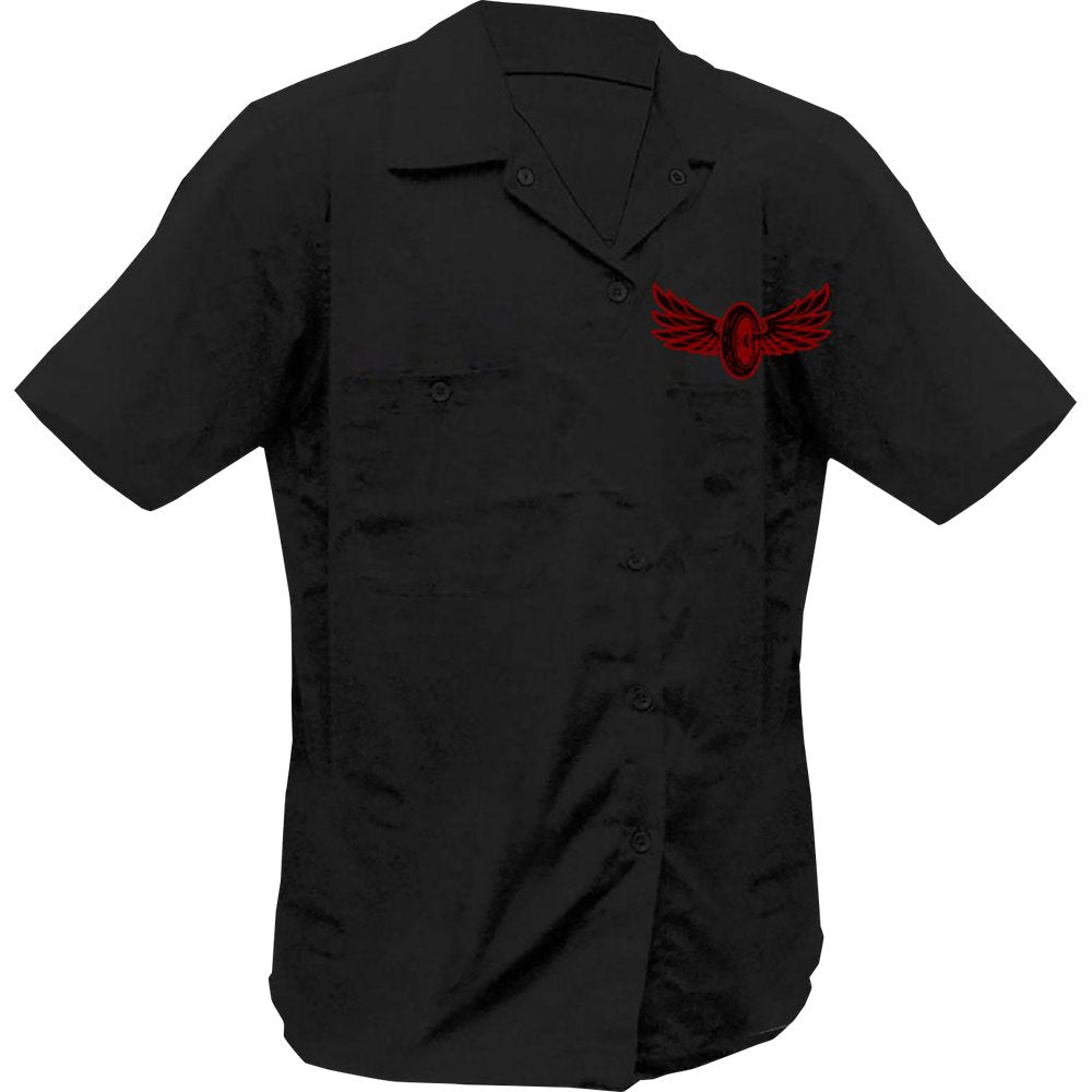 LETHAL THREAT Metal Mayhem Shop Shirt - Black - 2XL DG60165XXL