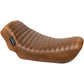 LE PERA Streaker Solo Seat - Pleated - Brown - Dyna '06-'17 LK-351PTTDV