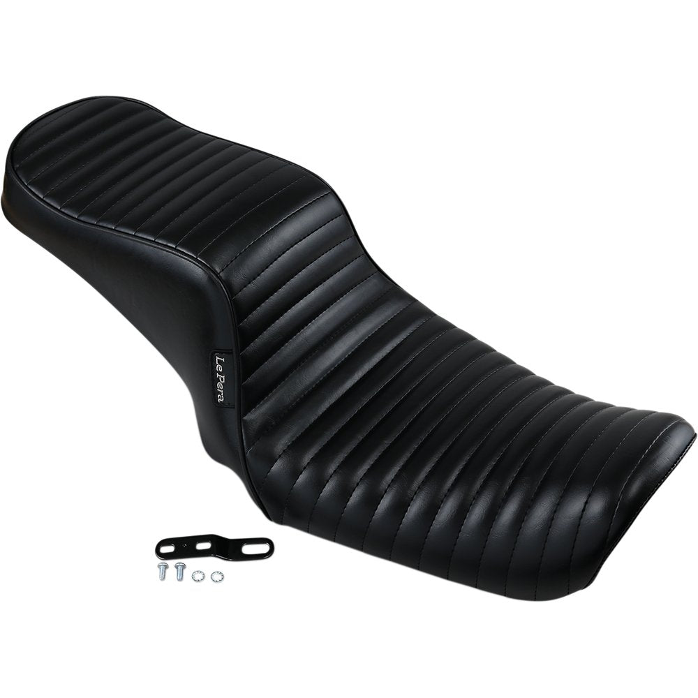 LE PERA Cherokee Seat - Pleated - Black - FL/FX '06-'17 LK-021PT
