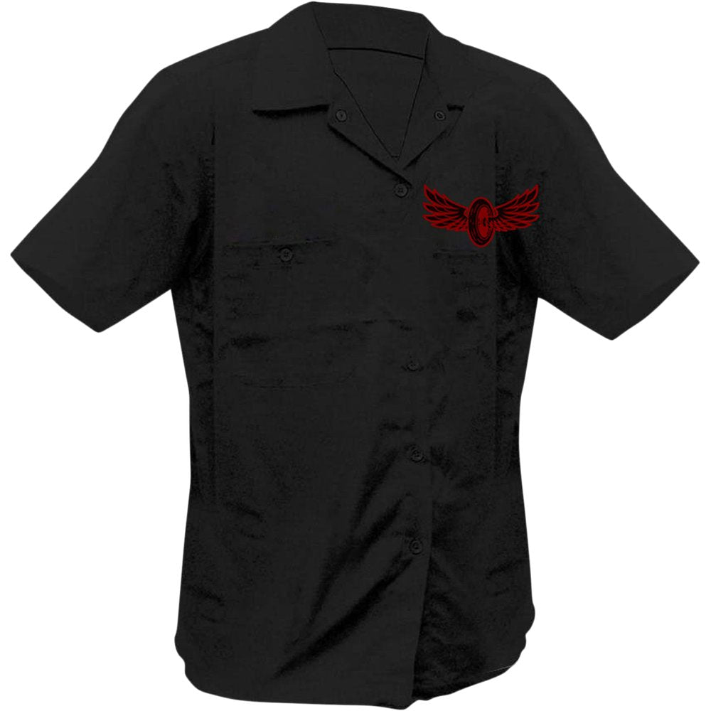 LETHAL THREAT Crooked Piston Shirt - Black - 2XL HW50230XXL