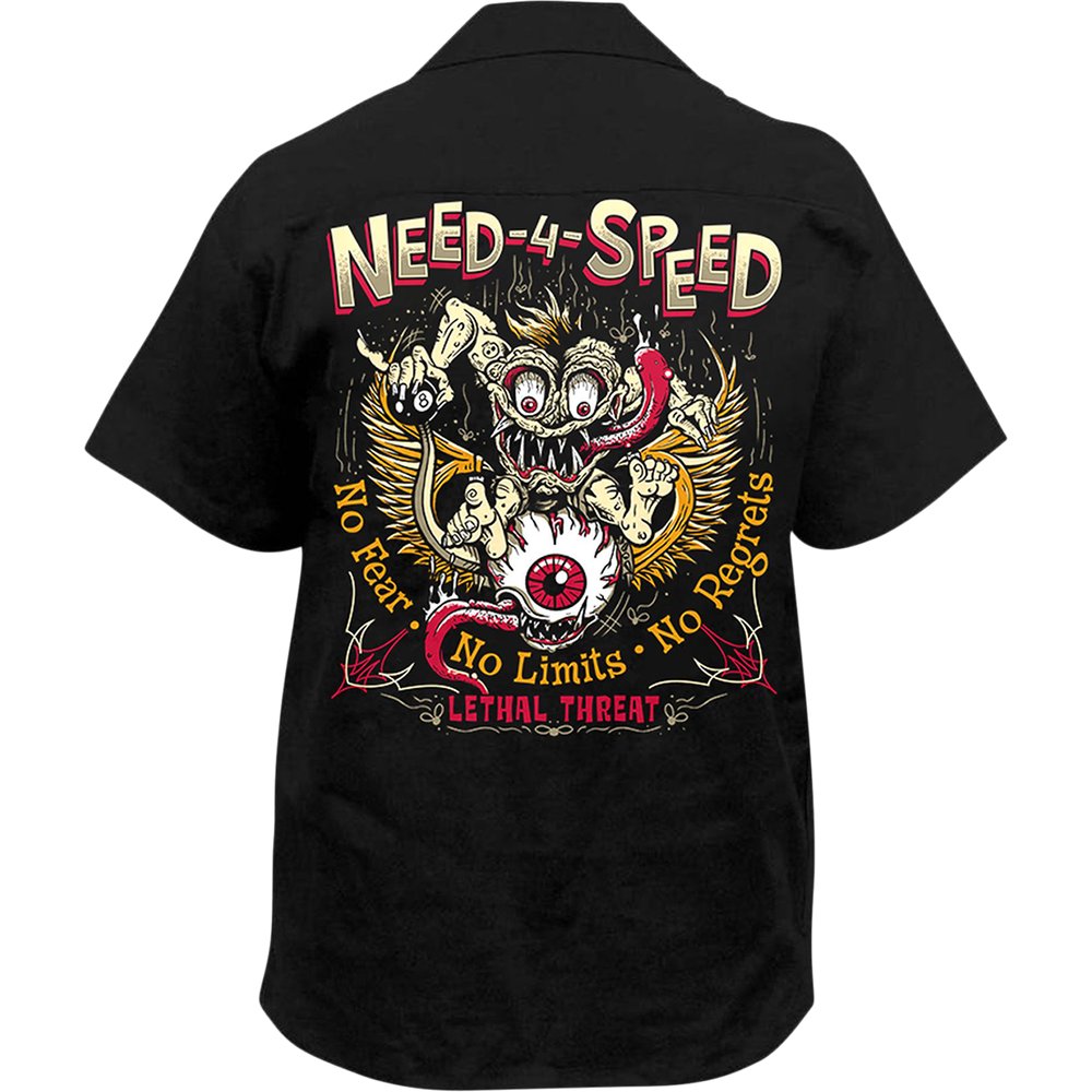 LETHAL THREAT Need 4 Speed Shirt - Black - XL HW50232XL