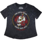 LETHAL THREAT Women's Unleashed Skull T-Shirt - Gray - Medium LA70208M