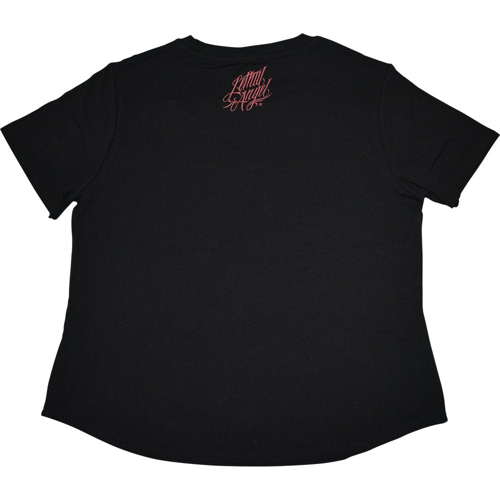 LETHAL THREAT Women's Speed & Sound V-Neck T-Shirt - Black - 1XL LA70200-1X