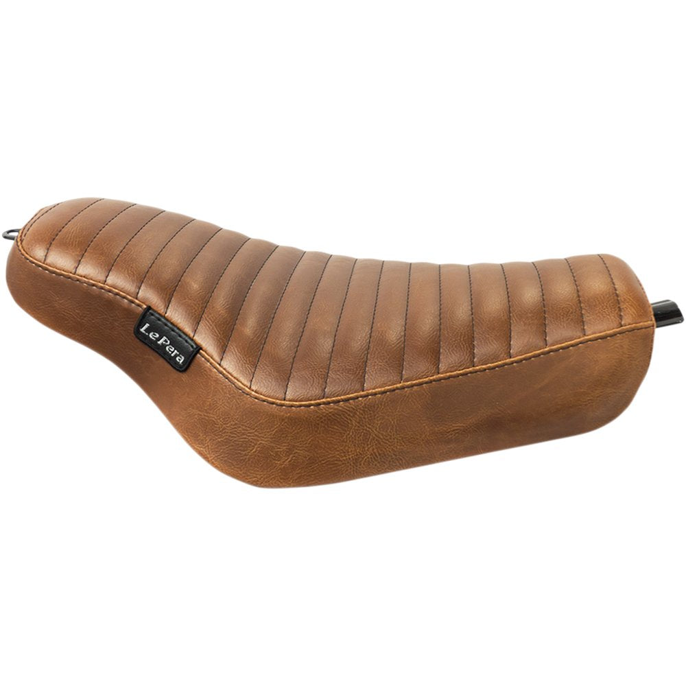 LE PERA Streaker Solo Seat - Pleated - Brown - XL '04-'23 LK-356PTTDV