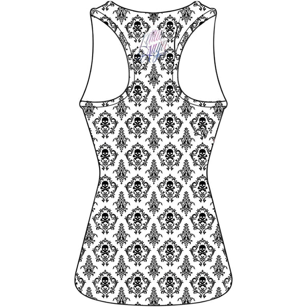 LETHAL THREAT Women's Painted Soul Tank Top - White - Large LA20472L