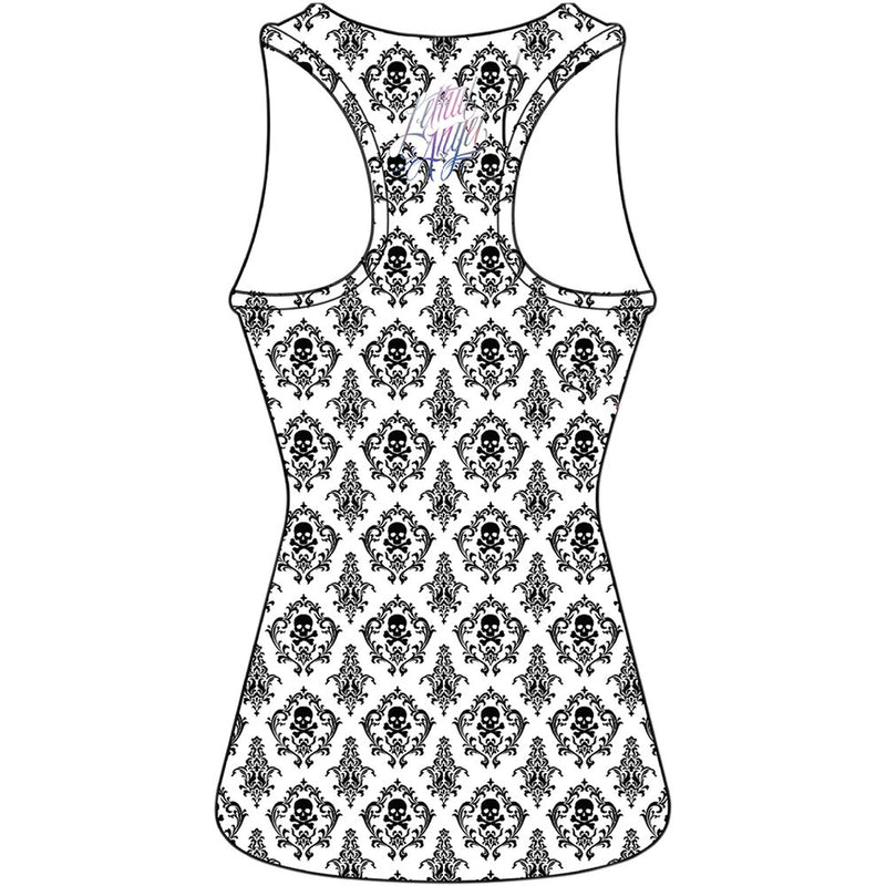 LETHAL THREAT Women's Painted Soul Tank Top - White - Large LA20472L