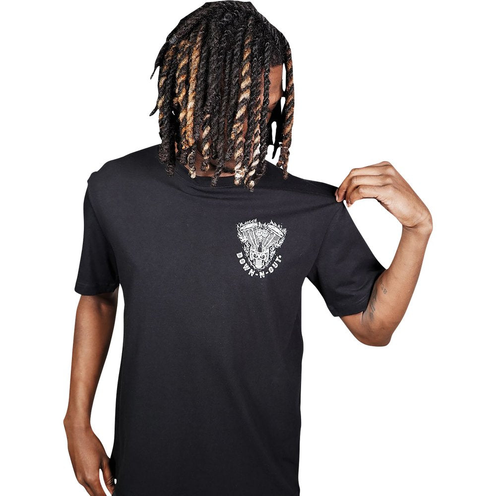 LETHAL THREAT Down-N-Out Shove It T-Shirt - Black - 3XL DT10046XXXL