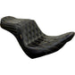 LE PERA Tailwhip Seat - Diamond w/ Chestnut Stitching - Black - FXLR/FLSB '18-'23 LYR-580DD-CHET