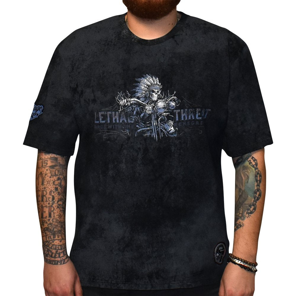 LETHAL THREAT Vintage Velocity Run with the Renegades T-Shirt - Black - 3XL VV40176XXXL