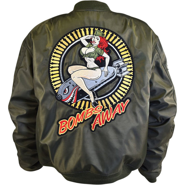 LETHAL THREAT Bombs Away Jacket - Green - 3XL JT84030XXXL