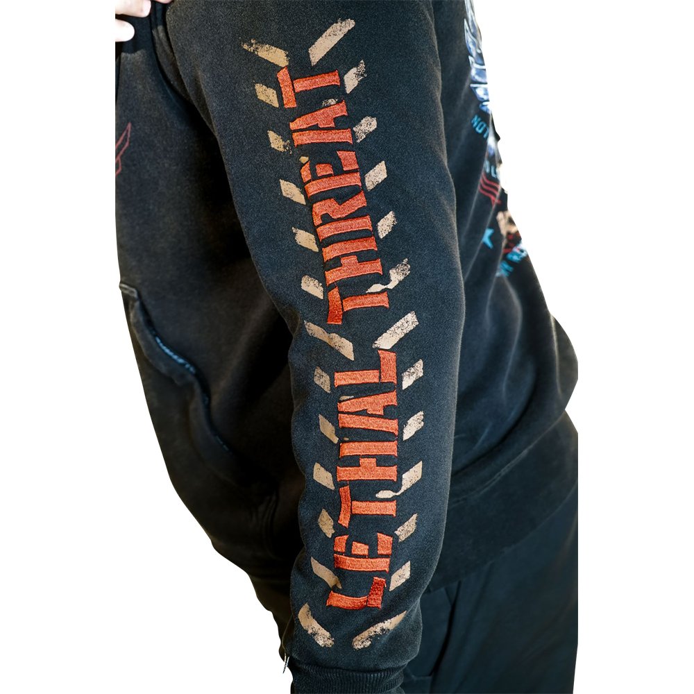 LETHAL THREAT Flight and Fight Hoodie - Black - 2XL HD84076XXL