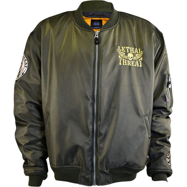 LETHAL THREAT Bombs Away Jacket - Green - Medium JT84030M